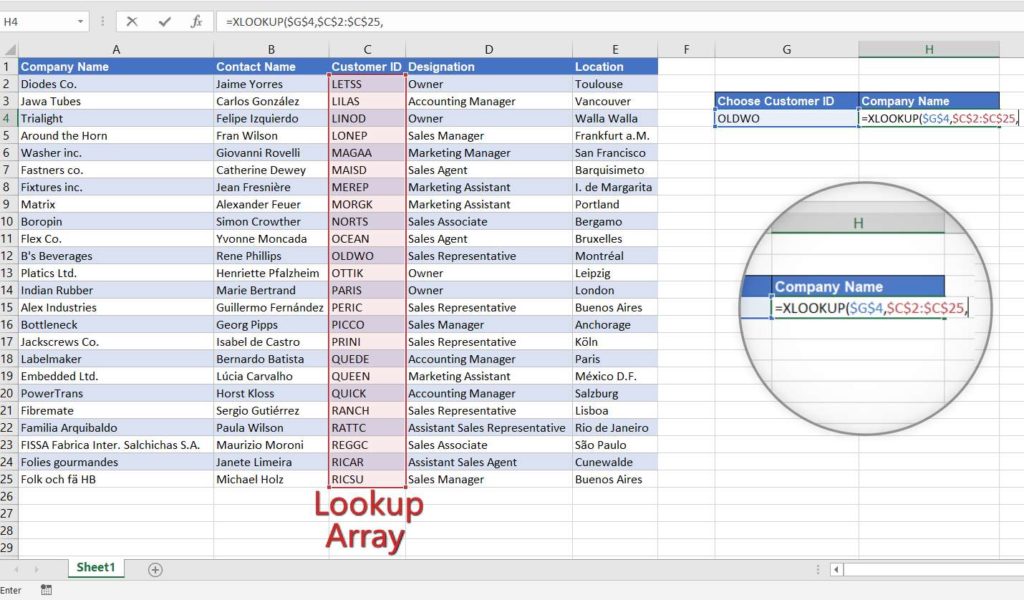 XLOOKUP Lookup_Array